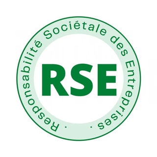 Logo entreprise RSE (responsablilité sociale des entreprises)